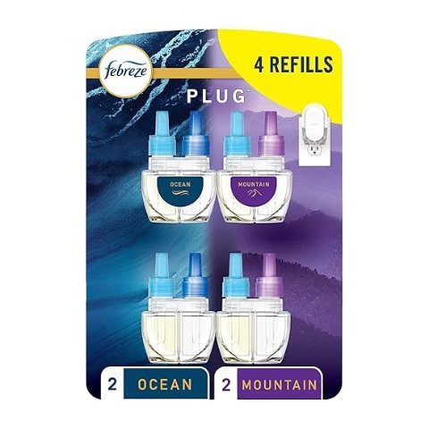 Febreze 插电香薰补充装 海洋山香型 4件