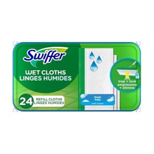 Swiffer变相7.5折后价Swiffer 湿拖布补充装 24片