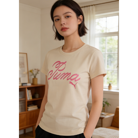 PumaBM穿搭太适合Cotton Jersey T恤 大童