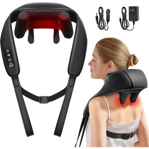 iKristin 4D仿真人手加热颈背按摩器