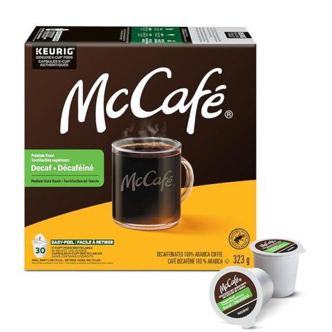 优质中度深度烘焙无咖啡因 K-Cup 胶囊咖啡 48颗