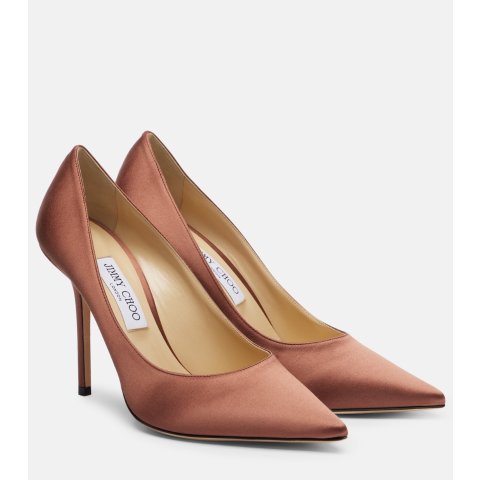 Jimmy ChooLove 100 缎面高跟鞋