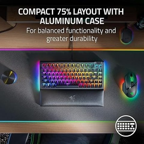 Razer BlackWidow V4 75% 机械键盘