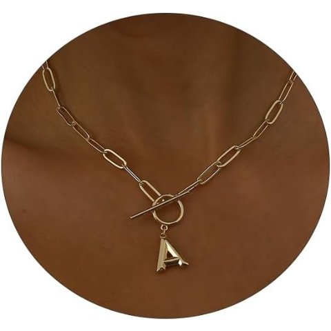 Dainty 14K金字母项链 女士