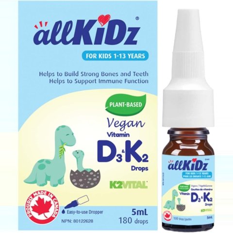 allKiDz 儿童素食维生素 D3 + K2 滴剂