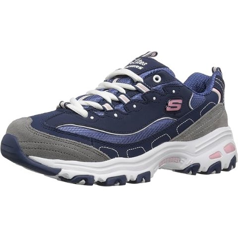 官网断货 类似款$100Skechers D Lites 女士运动鞋