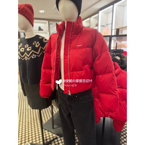 Cropped 短款羽绒夹克 黑色