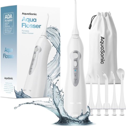 AquaSonic Aqua Flosser 便携冲牙器 5喷嘴