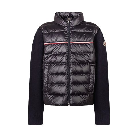 Moncler Enfant 拉链羊毛夹克