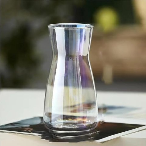Laser 透明玻璃花瓶 8英寸
