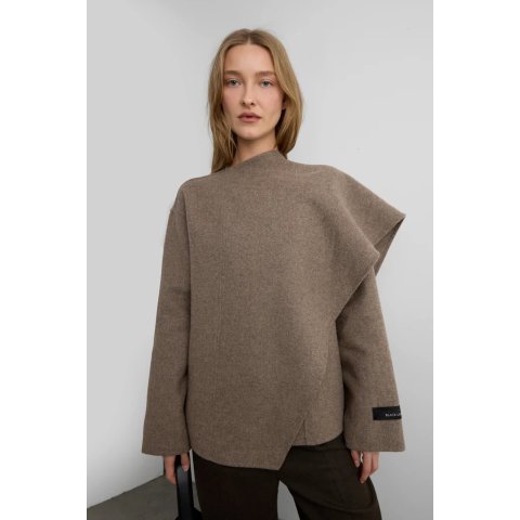 WOOL CASHMERE 围巾大衣