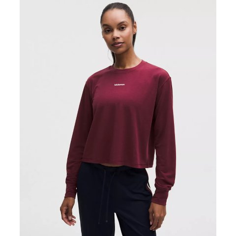 Jersey 长袖训练字母T恤