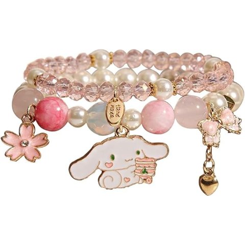Sanrio Cinnamoroll 水晶弹力手链