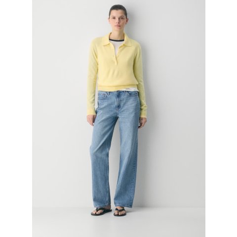 Bare Cashmere Polo长袖羊绒衫