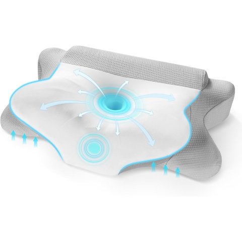 Careboda 记忆海绵 双层枕芯颈椎枕 人体工学缓冲设计