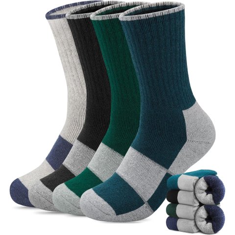 Yeblues 羊毛混纺保暖袜 4双