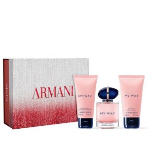 ARMANI行走的多肉葡萄香MY WAY 香水50ml+沐浴露50ml+身体乳50ml