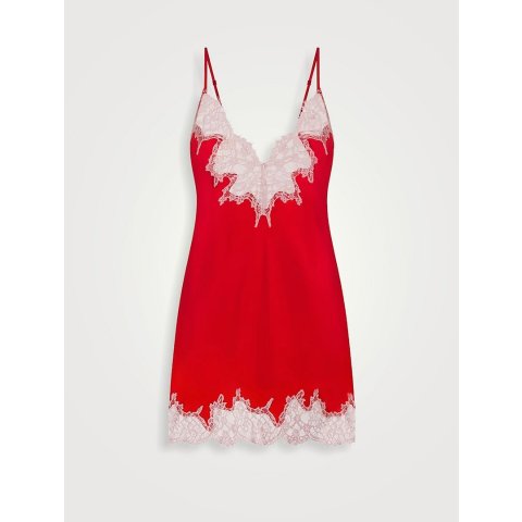Silk 蕾丝迷你吊带裙