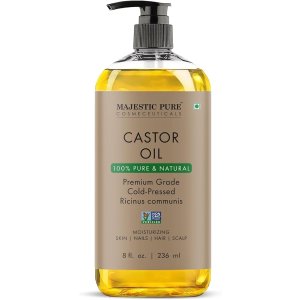 Majestic Pure 100%蓖麻油 236ml 保湿滋养