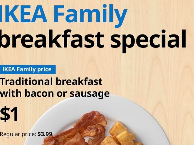 IKEA的$1早餐重磅回归安省门店...