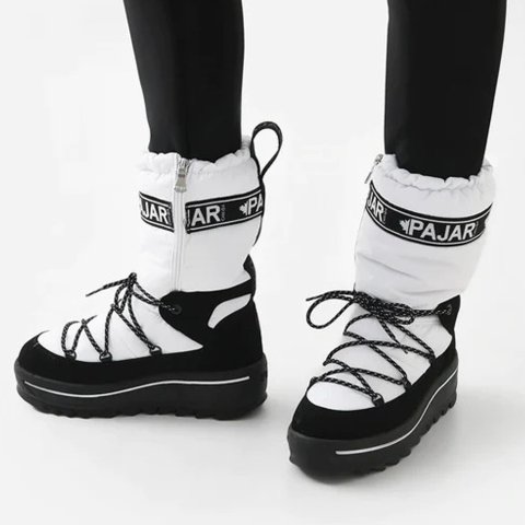 Galaxy 尼龙皮革雪地靴