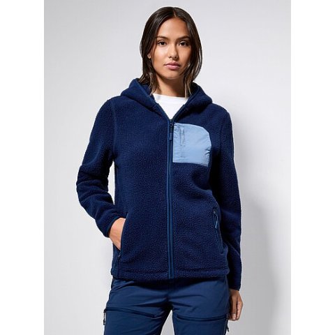 高绒抓绒连帽夹克