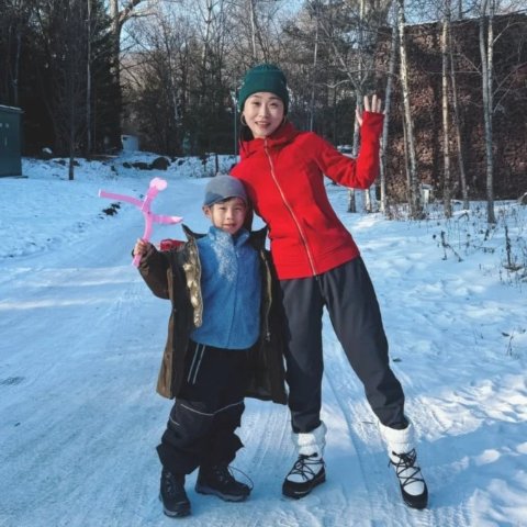 Galaxy 尼龙皮革靴