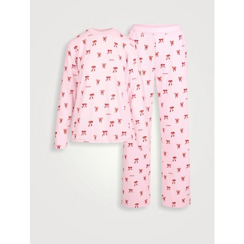 Boyfriend 长袖T恤宽松裤套装