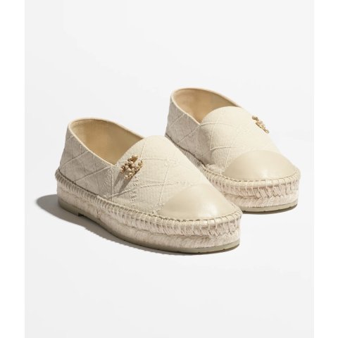 Espadrilles 棉羊皮米色鞋