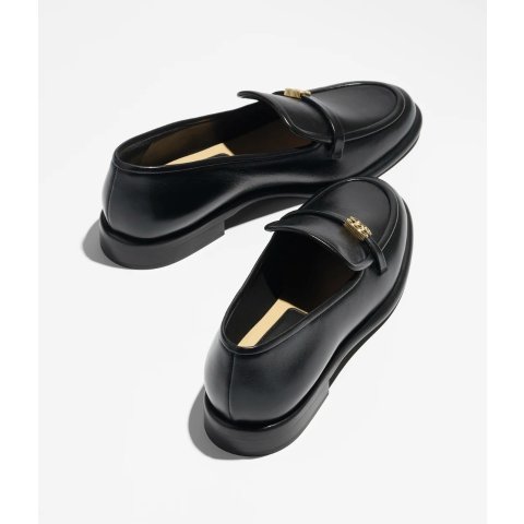 Mocassins 黑色亮面小牛皮