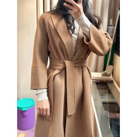 Max Mara Studiomaxmara副线 CASHMERE 羊绒长款大衣