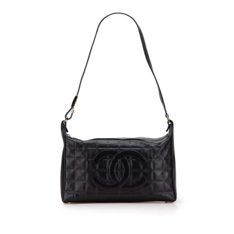 Chanel Medium 羊皮巧克力单肩包