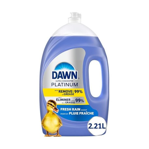 Dawn Platinum 洗碗液，清爽雨香，2.21 升