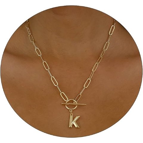 Dainty 14K金字母项链 女款