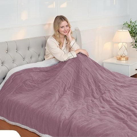 Electric 加热毛毯 50x60寸 绒面