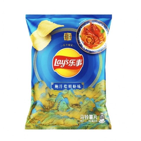 乐事 鲍汁烩明虾味薯片故宫文化限定款 60g