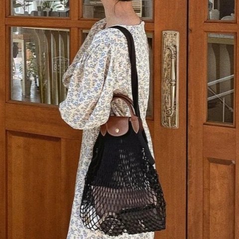 Longchamp大号网兜包