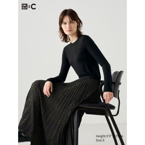 Uniqlo黑色就很百搭！！HEATTECH加厚打底