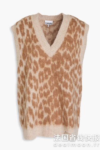 Ganni马海毛混纺背心