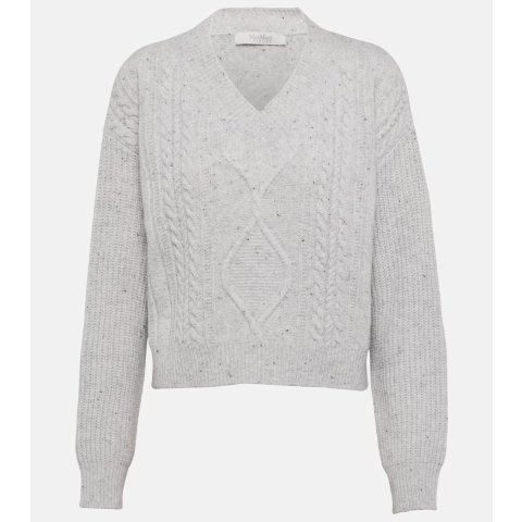 Max Mara羊毛麻花毛衣