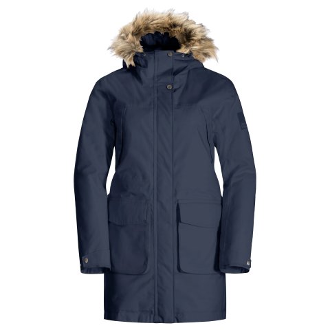 Jack Wolfskin毛领棉服