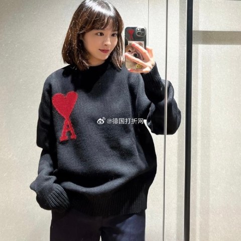 XL有货 oversize冲！！！！！爱心大毛衣