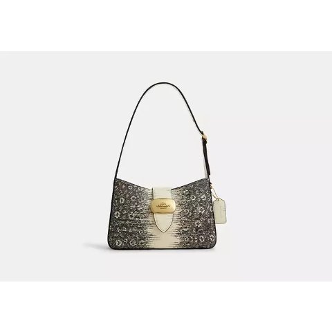 CoachEliza 纹路腋下包 