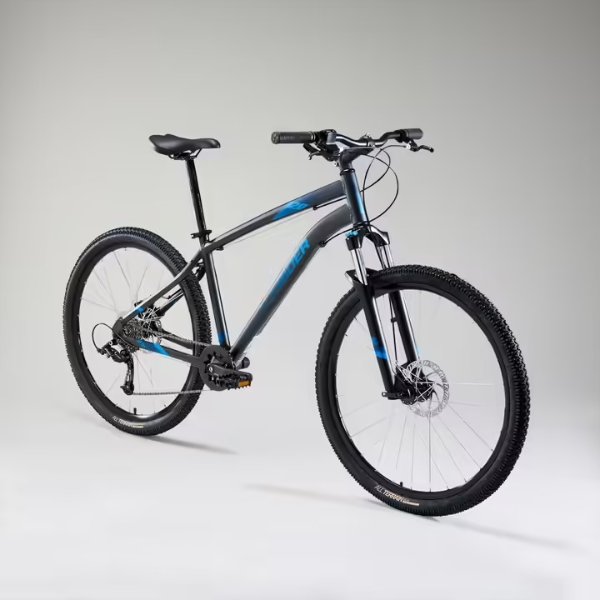 Mountainbike Trekking ST120 27,5 Zoll schwarz/blau