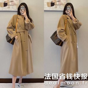Max Mara全部尺码都有货！！驼色别错过Madame 101801羊毛羊绒大衣
