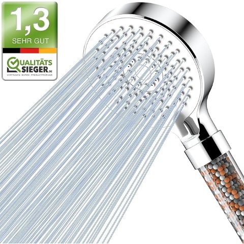 三重过滤、5种淋浴模式过滤花洒