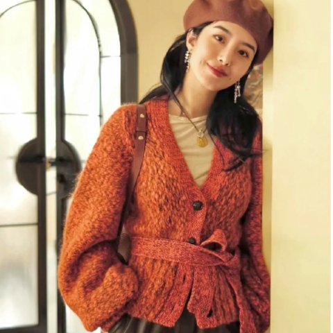 Ganni杨采钰同款！码全！针织开衫