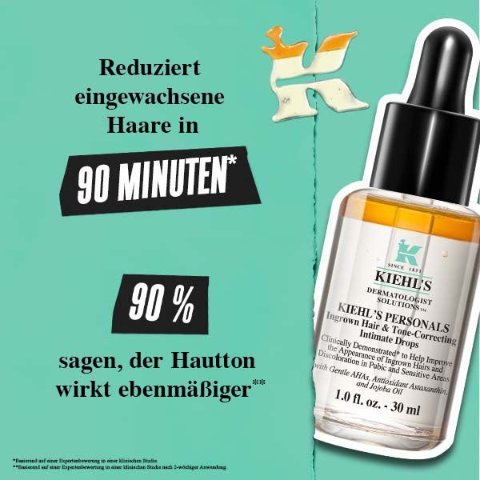 Kiehl s矫正私密区内生毛发 改善四周肤色暗沉新品内生毛发矫正滴剂