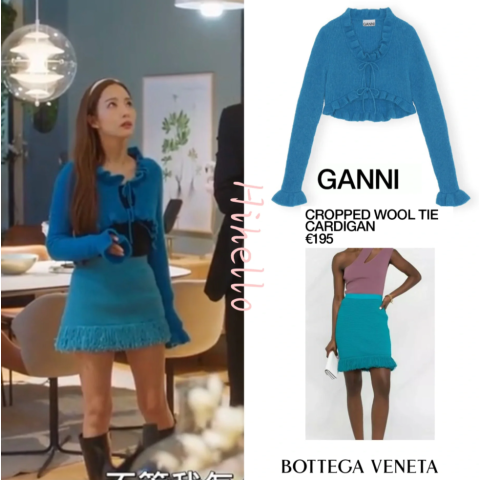 Ganni跟着朴敏英穿！开衫