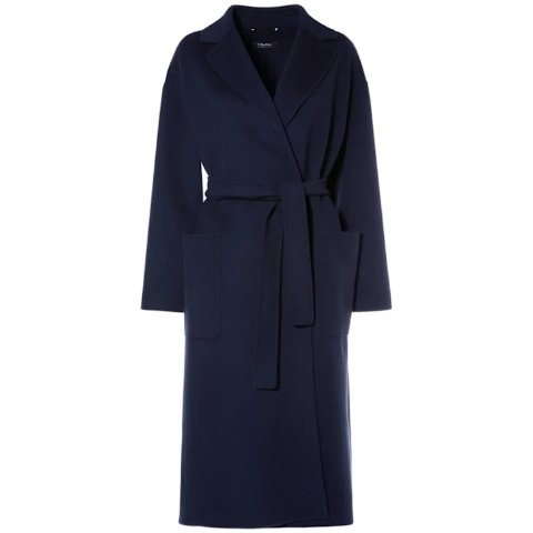 S Max Mara补货！随时会再消失Nina系腰带羊毛中长大衣